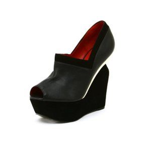 Unique Fun open toe wedgie Designer